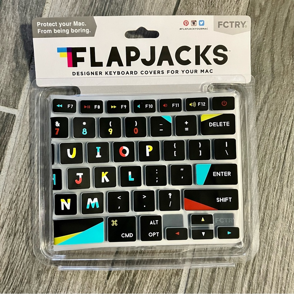 Flapjacks Mac Silicone Keyboard Cover - NWT